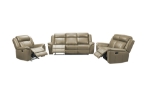 Picture of Genuine Leather Taupe Sofa