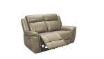 Picture of Genuine Leather Taupe Loveseat