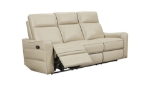 Picture of Genuine Leather Cream Sofa