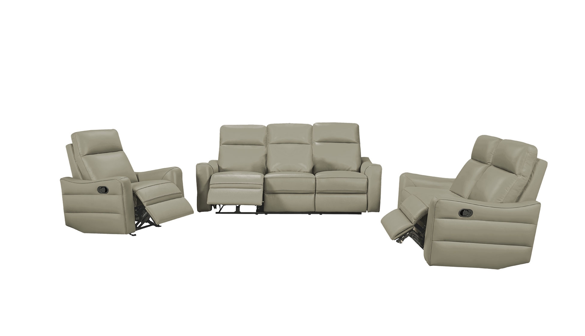 Lounge Around. Genuine Leather Grey Chair