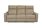 Picture of Genuine Leather Taupe Sofa