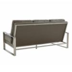 Picture of Gold/Silver Frame Leather Full Size Grey Sofa