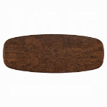 Picture of 120"W X 30"H Glossy Wood Grain Top & Gold Dining Table