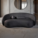 Picture of Black Fabric Sofa