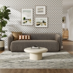 Picture of 88 Inch Boucle Fabric Modular Sofa