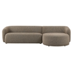 Picture of 2 Piece Left/Right Facing Boucle Fabric Modular Sofa