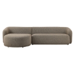 Picture of 2 Piece Left/Right Facing Boucle Fabric Modular Sofa