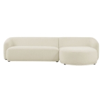 Picture of 2 Piece Left/Right Facing Boucle Fabric Modular Sofa