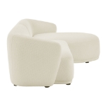 Picture of 2 Piece Left/Right Facing Boucle Fabric Modular Sofa