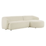 Picture of 2 Piece Left/Right Facing Boucle Fabric Modular Sofa