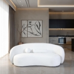 Picture of White Fabric Sofa