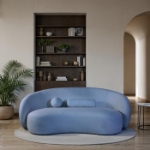 Picture of Blue Fabric Sofa