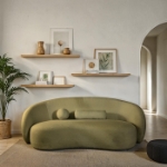 Picture of Olive Green Fabric Sofa