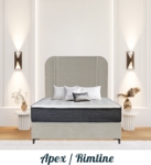 Picture of Upholstered bed with Apex / Heritage Headboard