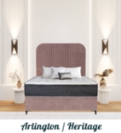 Picture of Upholstered bed with Arlington Heritage Headboard