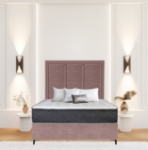 Picture of Upholstered bed with Arlington Rimline Headboard