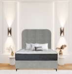 Picture of Upholstered bed with Axton Heritage Headboard