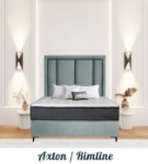 Picture of Upholstered bed with Axton Rimline Headboard