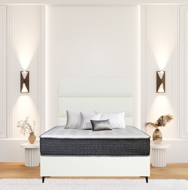 Picture of Upholstered bed with Concord Heritage Headboard