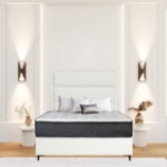 Picture of Upholstered bed with Concord Rimline Headboard