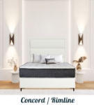 Picture of Upholstered bed with Concord Rimline Headboard