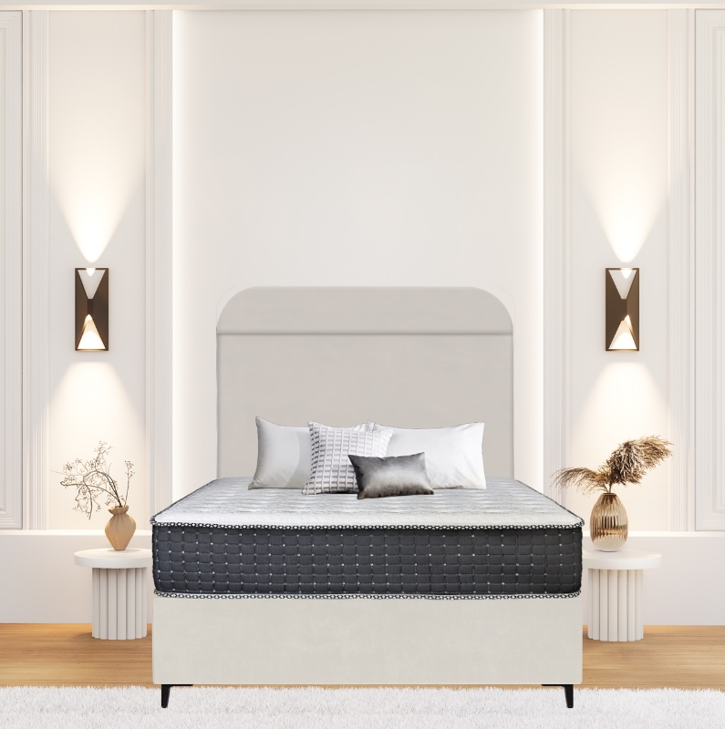 Picture of Upholstered bed with Eminence Heritage Headboard