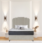 Picture of Upholstered bed with Heirloom Heritage Headboard