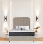 Picture of Upholstered bed with Luxeloom Heritage Headboard