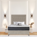 Picture of Upholstered bed with Luxeloom Rimline Headboard