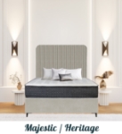 Picture of Upholstered bed with Majestic Heritage Headboard