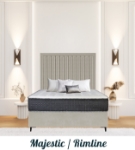 Picture of Upholstered bed with Majestic Rimline Headboard