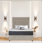 Picture of Upholstered bed with Mastic Rimline Headboard