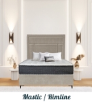 Picture of Upholstered bed with Mastic Rimline Headboard