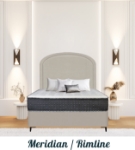 Picture of Upholstered bed with Meridian Rimline Headboard
