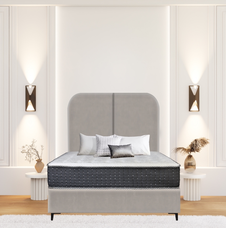 Picture of Upholstered bed with Ontario Rimline Headboard