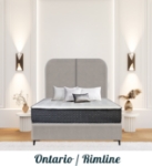 Picture of Upholstered bed with Ontario Rimline Headboard
