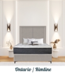 Picture of Upholstered bed with Ontario Rimline Headboard