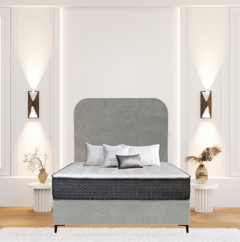 Picture of Upholstered bed with Orlando Heritage Headboard