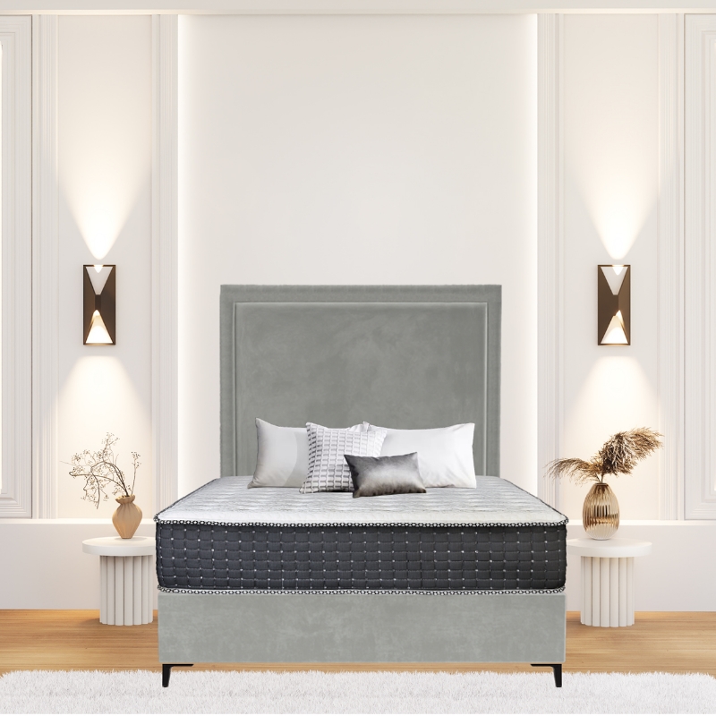 Picture of Upholstered bed with Orlando Rimline Headboard