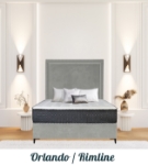 Picture of Upholstered bed with Orlando Rimline Headboard