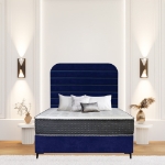 Picture of Upholstered bed with Oxford Heritage Headboard