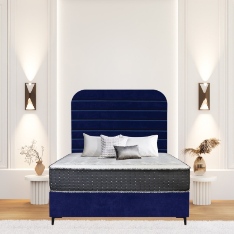 Picture of Upholstered bed with Oxford Heritage Headboard