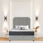 Picture of Upholstered bed with Prestige Rimline Headboard