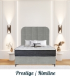 Picture of Upholstered bed with Prestige Rimline Headboard