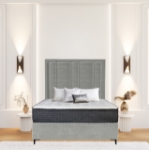 Picture of Upholstered bed with Prestige Rimline Headboard