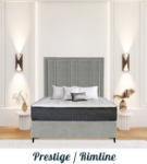 Picture of Upholstered bed with Prestige Rimline Headboard