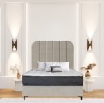Picture of Upholstered bed with Signature Rimline Headboard