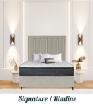 Picture of Upholstered bed with Signature Rimline Headboard