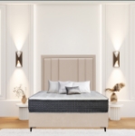 Picture of Upholstered bed with Windsor Rimline Headboard