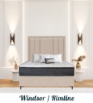 Picture of Upholstered bed with Windsor Rimline Headboard